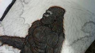 Bart Nunnelly Big Foot drawing