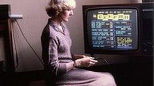 Ceefax Promotional Shot 1980's.