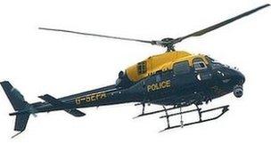 Police helicopter