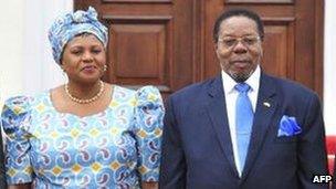 Callista Chapola-Chimombo and Mr Mutharika