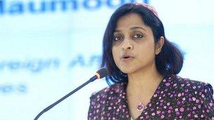 Maldives Foreign Minister Dunya Maumoon