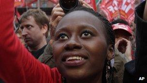 Melenchon supporter