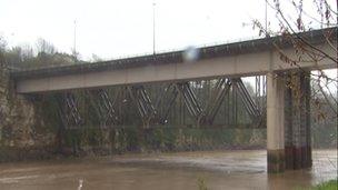 The bridge on the A48