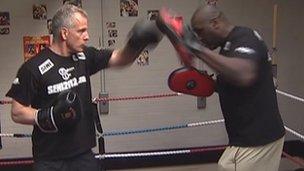 Brian Paddick launched his manifesto at a gym