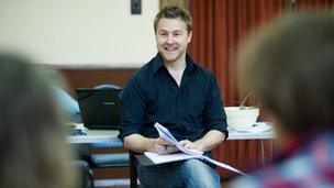 Samuel West in rehearsals