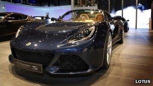 Lotus Exige on display at 2012 Geneva motor show