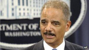 US Attorney General Eric Holder