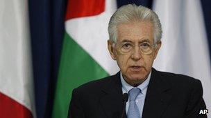 Italian Prime Minister Mario Monti