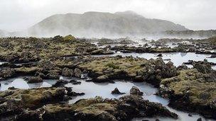 Geothermal springs in Iceland