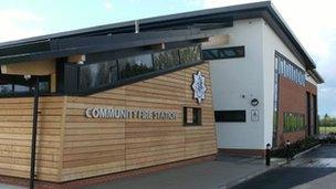 The new Community Fire Station in Uckington, Cheltenham