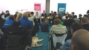 Candidates at the hustings