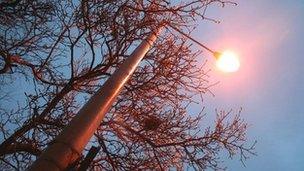 A street light