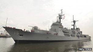 File photo: Philippines navy warship