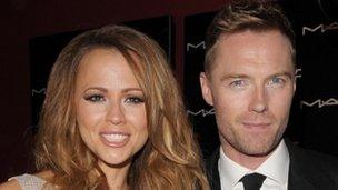 Kimberley Walsh and Ronan Keating