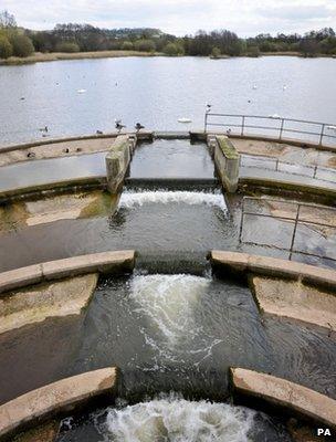 Water cascade (Image: PA)