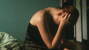 Woman suffering abuse - file pic