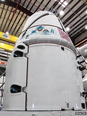 Dragon capsule in preparation