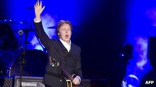 Sir Paul McCartney in concert in Rotterdam