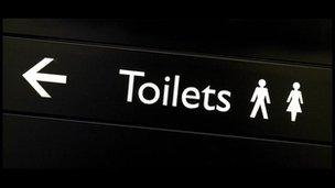 toilets sign