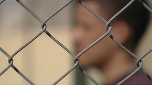 An inmate at Portland young offenders' institution