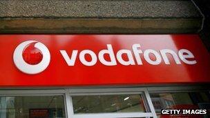 Vodafone store front