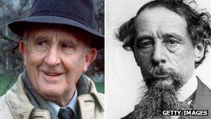 JRR Tolkien and Charles Dickens