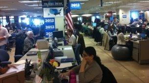 Obama's headquarters in Chicago April 2012