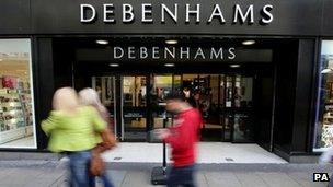 Debenhams store