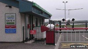 Dundee Airport. Pic copyright Val Vannet and licensed for reuse under Creative Commons Licence