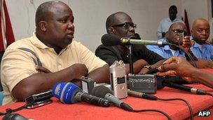 Junta spokesman, Lieutenant-Colonel Daba Na Walna