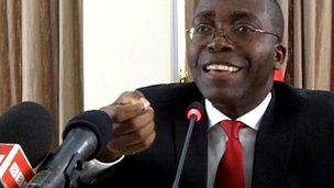 Augustin Matata Ponyo speaking to the BBC, January 2012