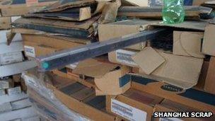 Boxes containing Samsung branded semi-conductors