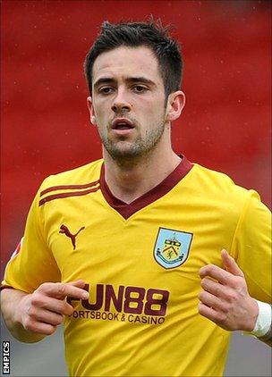 Burnley striker Danny Ings