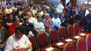 Meeting at Sheffield Town Hall about Remploy's future