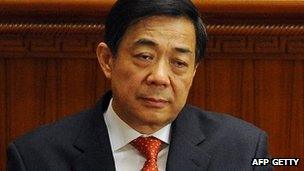 Bo Xilai, photographed in March 2012 at the National People's Congress in Beijing