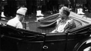 Queen Salote of Tonga and the Sultan of Kelantan in the Coronation procession