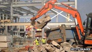 Construction site in Lewisham