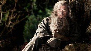 Sir Ian McKellen in The Hobbit