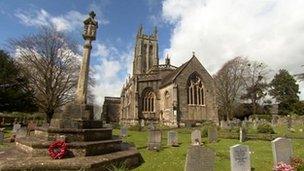 All Saints Church in Wrington