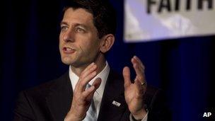 Paul Ryan in Pewaukee, Wisconsin, on 31 March 2012