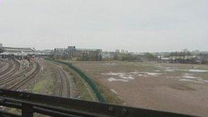 Land alongside Temple Meads railway station