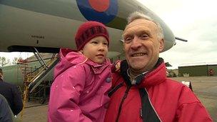 Rodger Barker and his grand-daughter