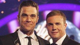 Robbie Williams and Gary Barlow