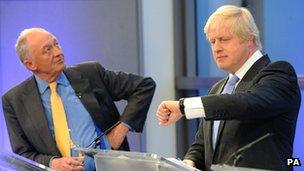 Ken Livingstone (left) and Boris Johnson