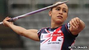 Jessica Ennis training at the Aviva GB&NI Team Preparation Camp in South Korea