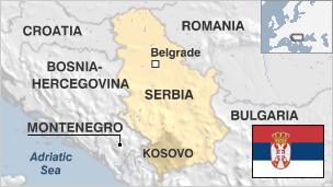 Map of Serbia