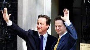 David Cameron and Nick Clegg