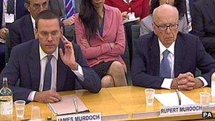 James and Rupert Murdoch