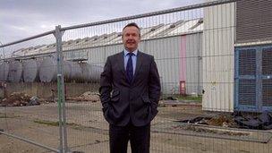 Eaglescliffe Ltd co-owner Chris Musgrave at the Allens West site in Eaglescliffe