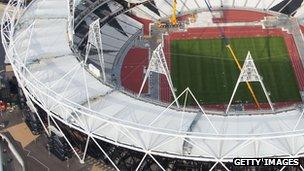 London 2012 Olympic Stadium in Stratford